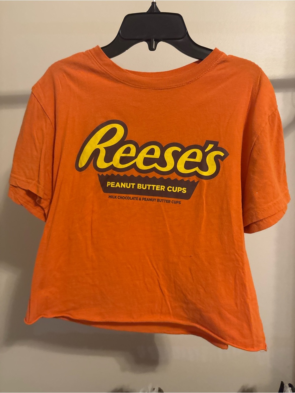 Orange Logo Crop Tee